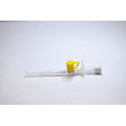 Canule IV avec port d'injection et ailettes 26G